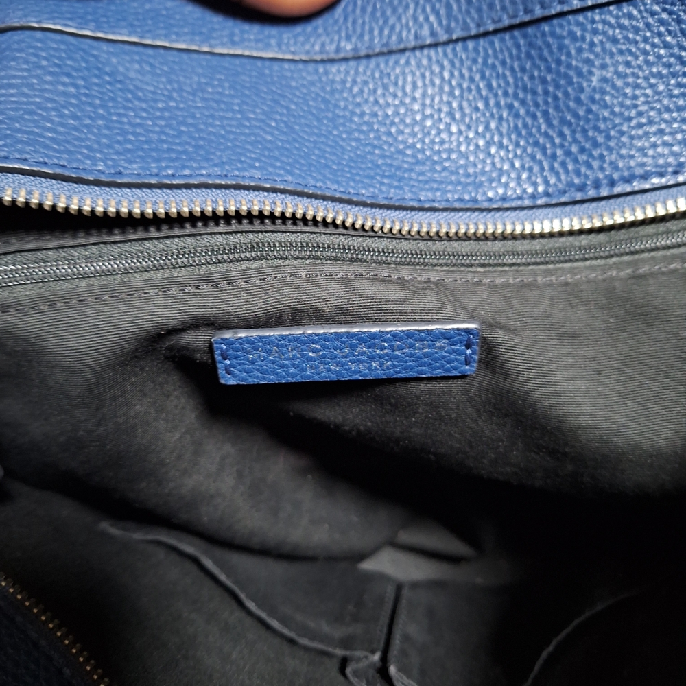 Marc Jacobs Large Royal Blue Leather Tote Shoulder Bag - Picture 6 of 7